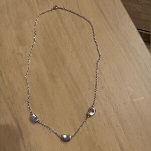 Tiffany & Co 3 bean necklace- beautiful and authentic.